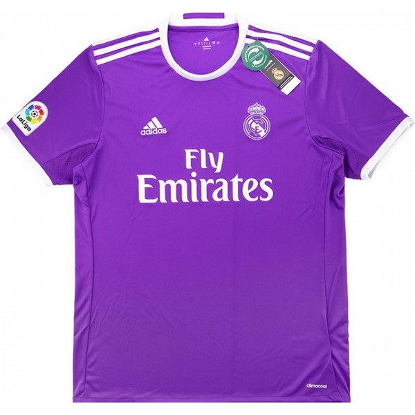 Camiseta Real Madrid Segunda equipación Retro 2016 2017 Purpura